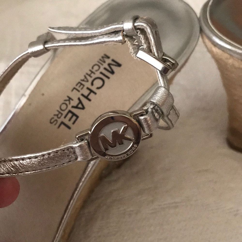 Michael Kors silver sandals